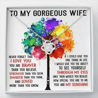 Wife Necklace, To My Gorgeous Wife Necklace , How Special You Are To Me - Thegiftio UK