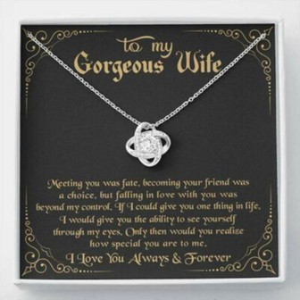 Wife Necklace, To My Gorgeous Wife Necklace , How Special You Are To Me 3 - Thegiftio UK