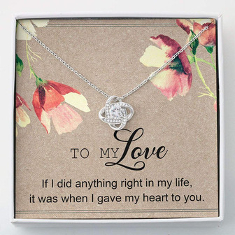 Wife Necklace, To My Love Necklace Gifts , Love Knots , Necklace With Gift Box For Birthday Christmas - Thegiftio UK