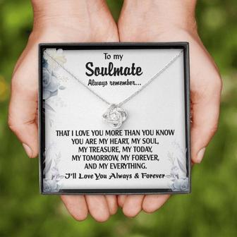 Wife Necklace, To My Soulmate Necklace, Meaningful Gift For Her, Long Distance Relationship Gift, Romantic Gift For Her, Soulmate Gift - Thegiftio UK