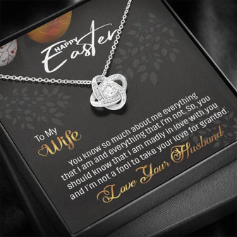 Wife Necklace, To My Wife, Easter Gift For Wife Necklace, Easter Necklace, Easter Pendant, Easter Gifts For Her - Thegiftio UK