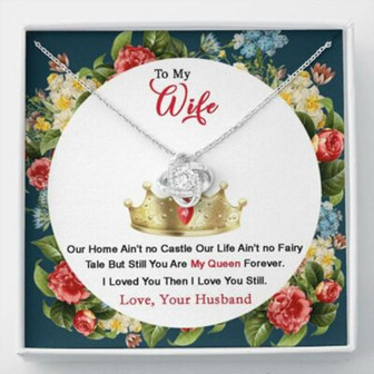 Wife Necklace, To My Wife Gift Love Knot Necklace, Gift For Wife From Husband - Thegiftio UK
