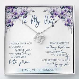 Wife Necklace , To My Wife Gifts For Her , Necklace With Gift Box - Thegiftio UK