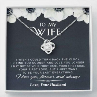 Wife Necklace, To My Wife Necklace From Husband , Turn Back The Clock - Thegiftio UK