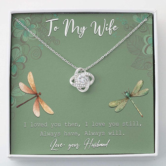 Wife Necklace , To My Wife Necklace Gift For Her , Love Knots , Necklace With Gift Box For Birthday Christmas - Thegiftio UK