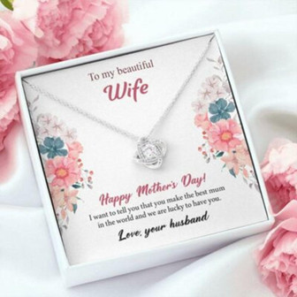 Wife Necklace, To My Wife Necklace, Gift For Wife From Husband, Best Mum Gift, Gift For Best Mom - Thegiftio UK