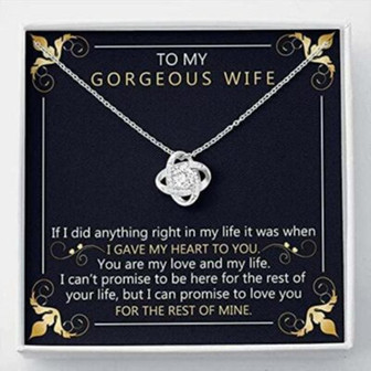 Wife Necklace, To My Wife Necklace Gift , I Promise To Love You , Plated Necklace, Gift To My Wife Necklace - Thegiftio UK