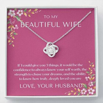 Wife Necklace, To My Wife Necklace Gift , If I Could Give You , Necklace Gift Just For Her - Thegiftio