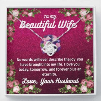Wife Necklace, To My Wife Necklace Gift , No Words Necklace Gift From Husband - Thegiftio