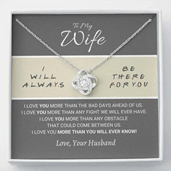 Wife Necklace, To My Wife Necklace Gift , There For You , Necklace Gift I’M Always Here - Thegiftio UK