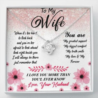 Wife Necklace, To My Wife Necklace Gift , You Are My Greatest Support - Thegiftio UK