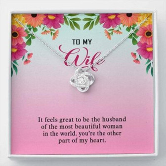 Wife Necklace, To My Wife Necklace, You Are The Other Part Of My Heart - Thegiftio UK