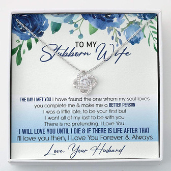 Wife Necklace , To Wife The Day I Met You From Husband , Necklace With Gift Box - Thegiftio UK
