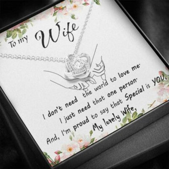 Wife Necklace, Valentines Day Gift Necklace For Wife From Husband, Anniversary, Romantic - Thegiftio UK