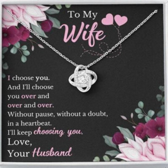 Wife Necklace, Wife Birthday Necklace, Gift For Wife From Husband, Sentimental Gifts For Her - Thegiftio