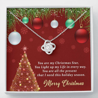 Wife Necklace, Wife Christmas Love Knot Necklace Jewelry Gift , You Light Up My Life! - Thegiftio UK