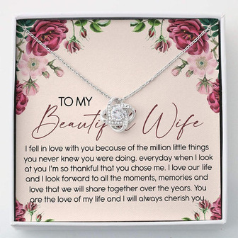 Wife Necklace, Wife Gift For Wife Necklace , Necklace With Gift Box - Thegiftio UK