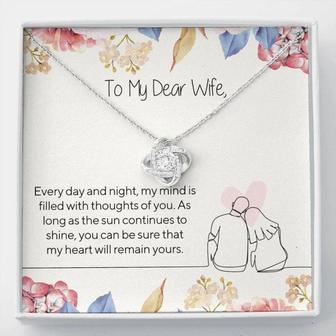 Wife Necklace, Wife Gift, Gift For Wife, Gift For Her, Anniversary Necklace Gift For Wife - Thegiftio UK