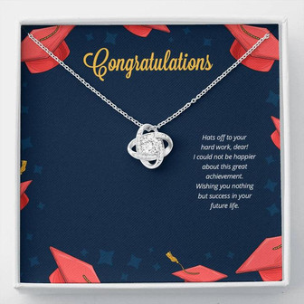 Wishing You A Successful Future - Love Knot Necklace - Thegiftio UK