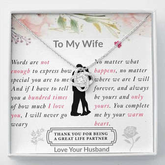 Words Are Not Enough Love Knot Necklace - Thegiftio