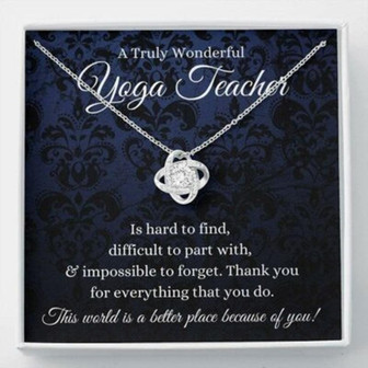 Yoga Teacher Necklace Gift, Yoga Instructor, Yoga Personal Trainer Necklace - Thegiftio