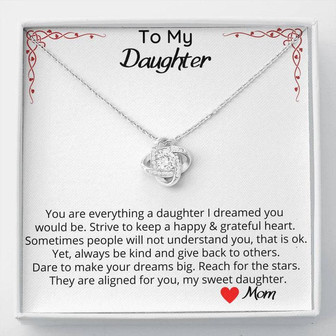 You Are Everything A Daughter - Love Knot Necklace - Thegiftio UK