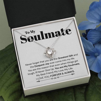 You Are My Soulmate - The Love Knot Necklace - Thegiftio UK