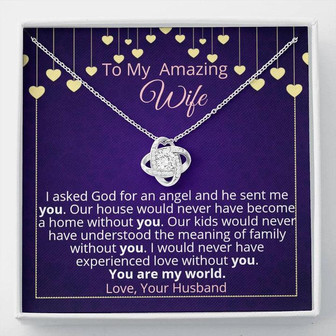 You Are My World - Love Knot Necklace - Thegiftio UK