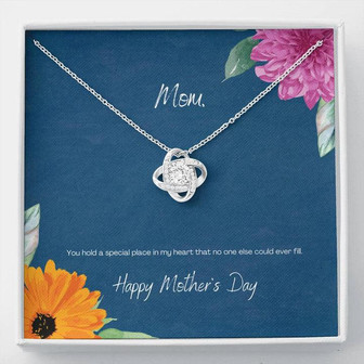 "You Hold A Special Place" Flowers - Mother's Day Love Knot Necklace - Thegiftio UK