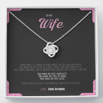 You Make Me Feel Complete - Love Knot Necklace - Thegiftio UK