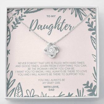 You Will Always Be My Baby Girl Love Knot Necklace - Thegiftio UK