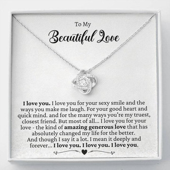 "Your Amazing Generous Love" Love Knot Necklace - Thegiftio UK