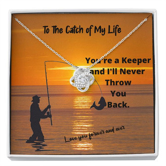 You're A Keeper Love Knot Necklace - Thegiftio UK