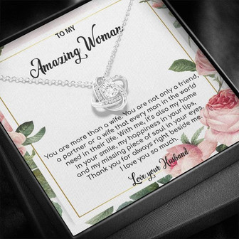 You're Amazing Woman - Love Knot Necklace Gift - Thegiftio