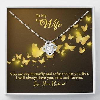 You're My Butterfly | Personalized Gift💓 Love Knot Necklace - Thegiftio UK