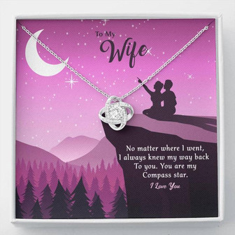 You're My Compass Star Love Knot Necklace - Thegiftio UK