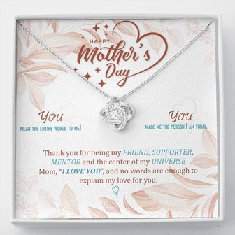 You're My Friend, Mentor & Supporter - Love Knot Necklace - Thegiftio UK