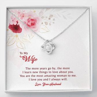 You're The Most Amazing Woman To Me | Personalized Gift💓 Love Knot Necklace - Thegiftio UK