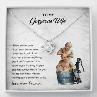 You're The Reason Behind My Smile - Love Knot Necklace - Thegiftio