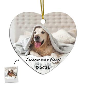 Personalized Forever In Our Heart Ornament | MDF Ornament | Gift For Pet Lovers | Christmas | Christmas Memorial Ornaments - Thegiftio UK