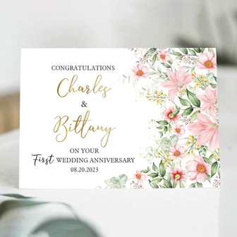 Congratulations Wedding Card, 1st Wedding Anniversary Card, Gift Card | Mazezy