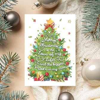 Couple Greeting Card, Funny Christmas Card, Romantic Christmas Card | Mazezy CA