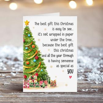 Cute Christmas Poem Card, Funny Christmas Card, Romantic Christmas Card | Mazezy AU