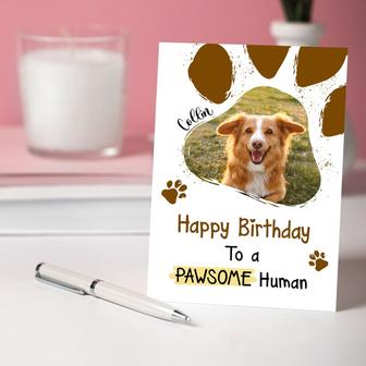 Dog Mom Gifts, Dog Dad Gifts, Personalized Dog Photo Birthday Card | Mazezy