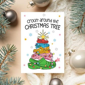 Funny Christmas Card, Crocin’ Around the Christmas Tree, Christmas Card | Mazezy CA