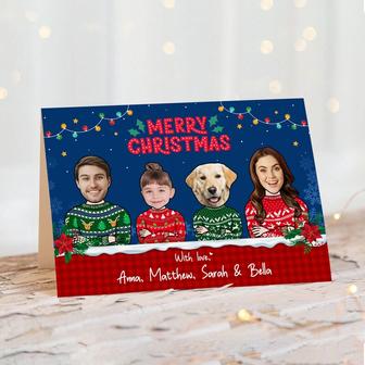 Funny Photo Card, Funny Family Card, Christmas Cards Personalized | Mazezy