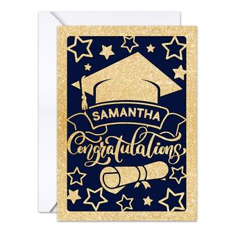 Personalized Graduation Cards Graduates Students Congratulations Gift | Mazezy