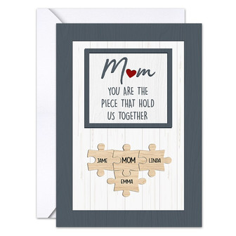 Personalized Mother's Day Card Puzzle Sign with Name for Mother's Day | Mazezy