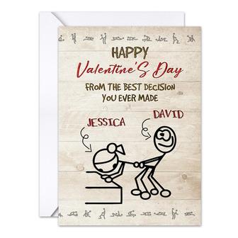 Personalized Valentine Day Card Funny Couple Naughty Anniversary Card | Mazezy