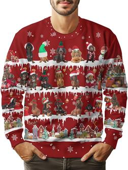 Dachshund Xmas 4 Gifts for Christmas, Dog Lover Ugly Christmas Sweater for Men Women - Thegiftio UK
